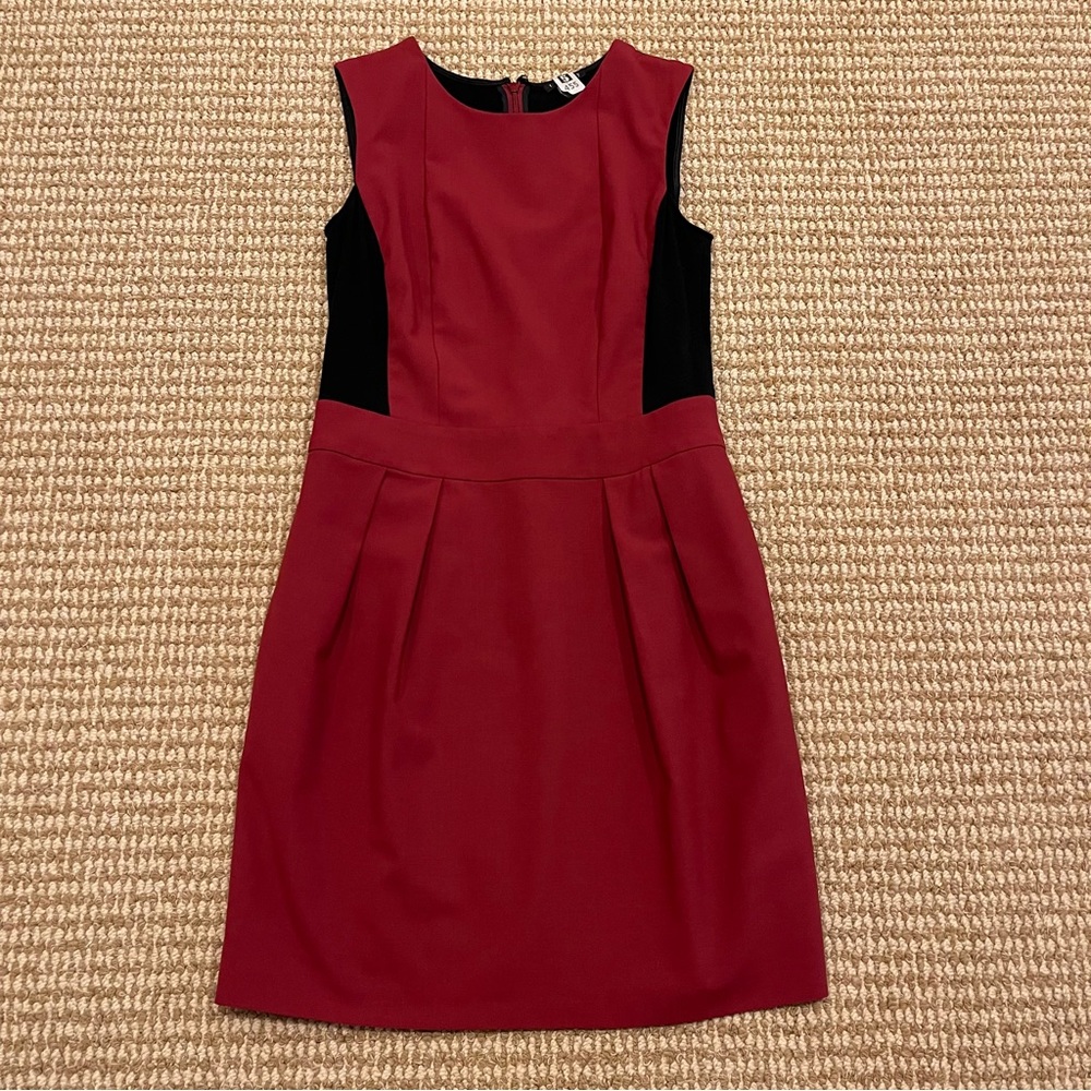 Theory Daura Tailor Color-Block Wool Sheath Dress… - image 6